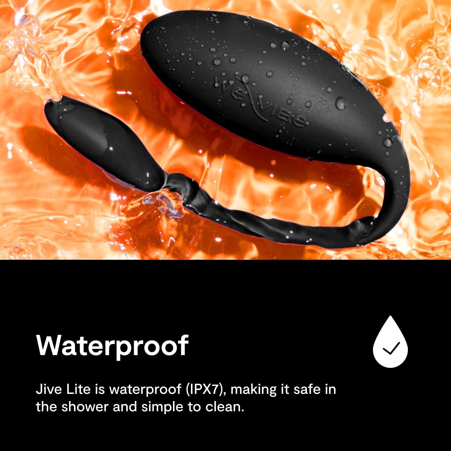 imageWeVibe Jive Lite Wearable Panty Vibrator for Women Discreet App Control G Spot Massager Adult Sex Toys with 10 Intensity Levels Egg Vibrators Gifts for Female Couples BlackBlack