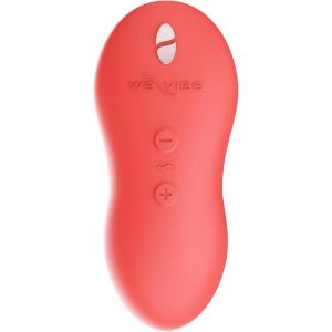 We-Vibe Touch X Lay On Vibrator | Vibrating Mini Bullet Sex Toys for Women | Clitoral Stimulator Personal Massager | 8 Intensity Levels & 7 Vibration Modes| Adult Toys & Sexual Pleasure Tools | Coral