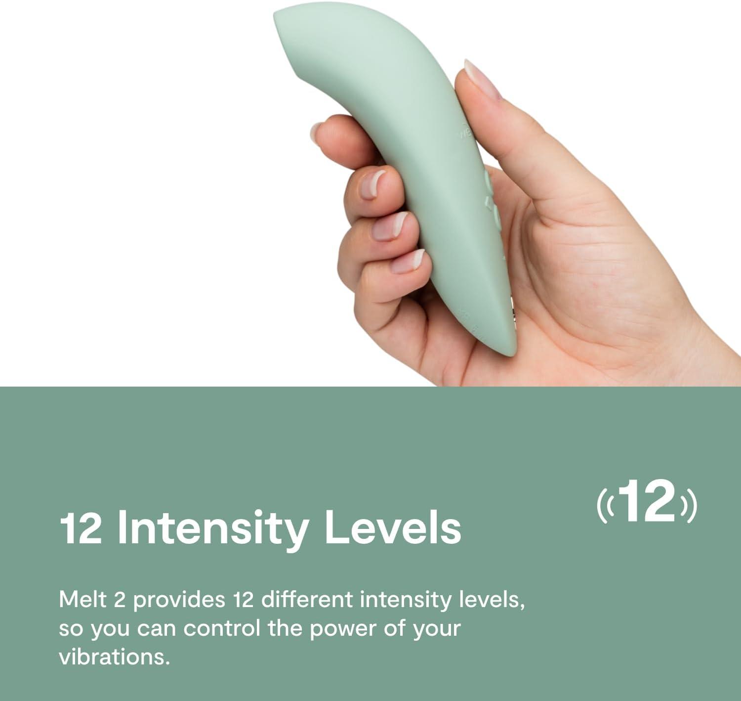 imageWeVibe Melt 2 Clitoris Vibrator Clitoral Stimulator Adult Sex Toys for Women Clit Sucker Female Personal Massager App Control Suction Masturbator 12 Intensities amp 6 Sucking Patterns Sage