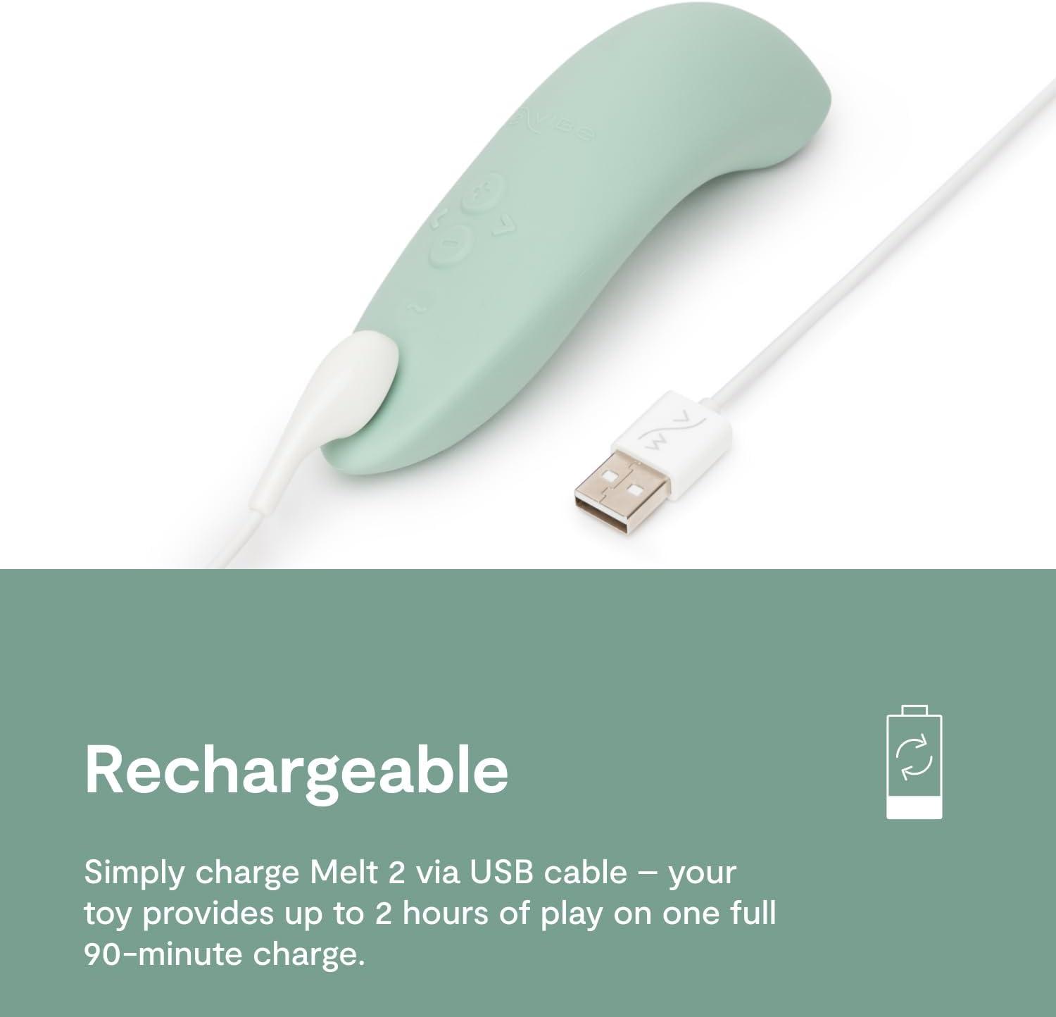 imageWeVibe Melt 2 Clitoris Vibrator Clitoral Stimulator Adult Sex Toys for Women Clit Sucker Female Personal Massager App Control Suction Masturbator 12 Intensities amp 6 Sucking Patterns Sage