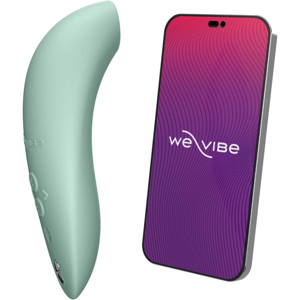 imageWeVibe Melt 2 Clitoris Vibrator Clitoral Stimulator Adult Sex Toys for Women Clit Sucker Female Personal Massager App Control Suction Masturbator 12 Intensities amp 6 Sucking Patterns Sage