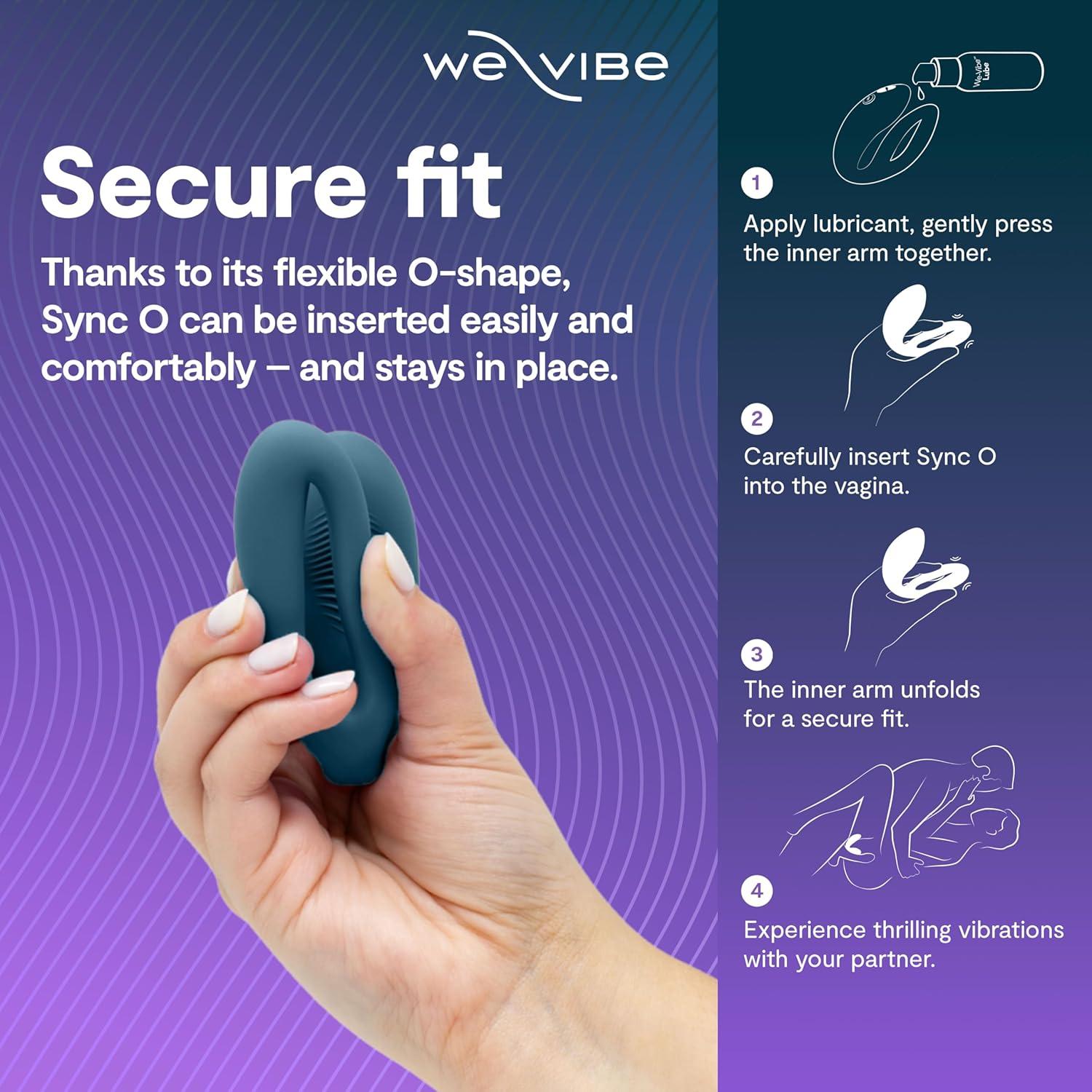 imageWeVibe Sync O Couples Vibrator Wearable Remote Control Vibrating Adult Toys 10 Vibrations App Controlled G Spot amp Clitoral Stimulator Vibrators for Women Massager Sex Toy Velvet GreenVelvet Green