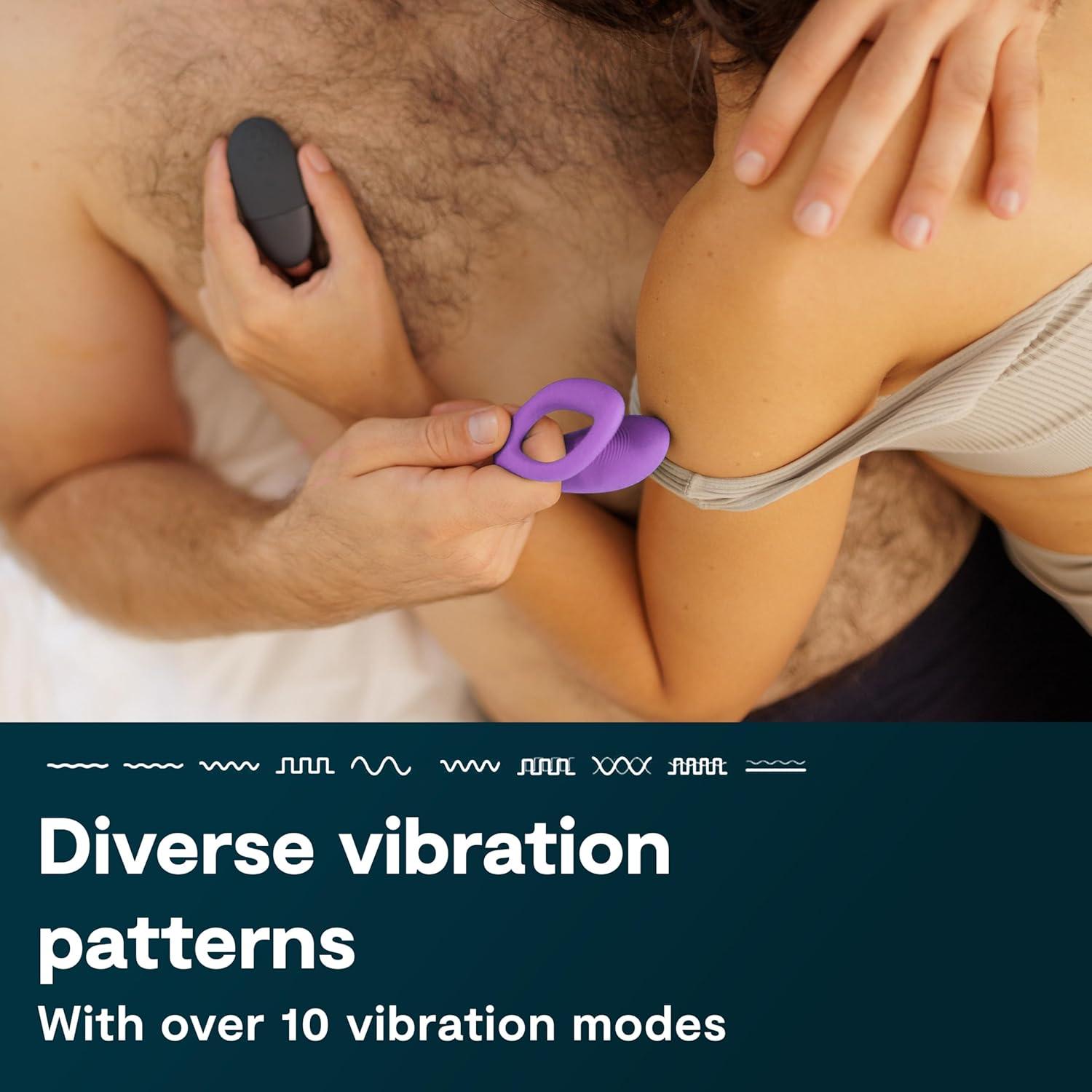 imageWeVibe Sync O Couples Vibrator Wearable Remote Control Vibrating Adult Toys 10 Vibrations App Controlled G Spot amp Clitoral Stimulator Vibrators for Women Massager Sex Toy Velvet GreenLight Purple