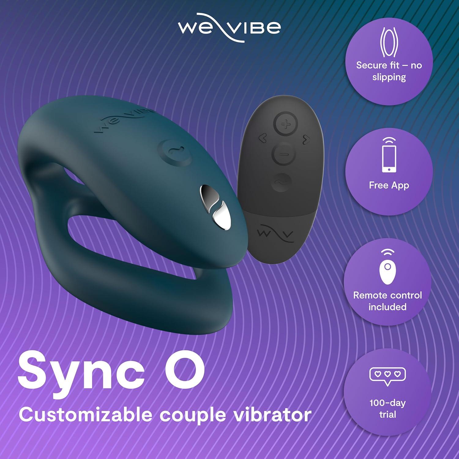 imageWeVibe Sync O Couples Vibrator Wearable Remote Control Vibrating Adult Toys 10 Vibrations App Controlled G Spot amp Clitoral Stimulator Vibrators for Women Massager Sex Toy Velvet GreenVelvet Green
