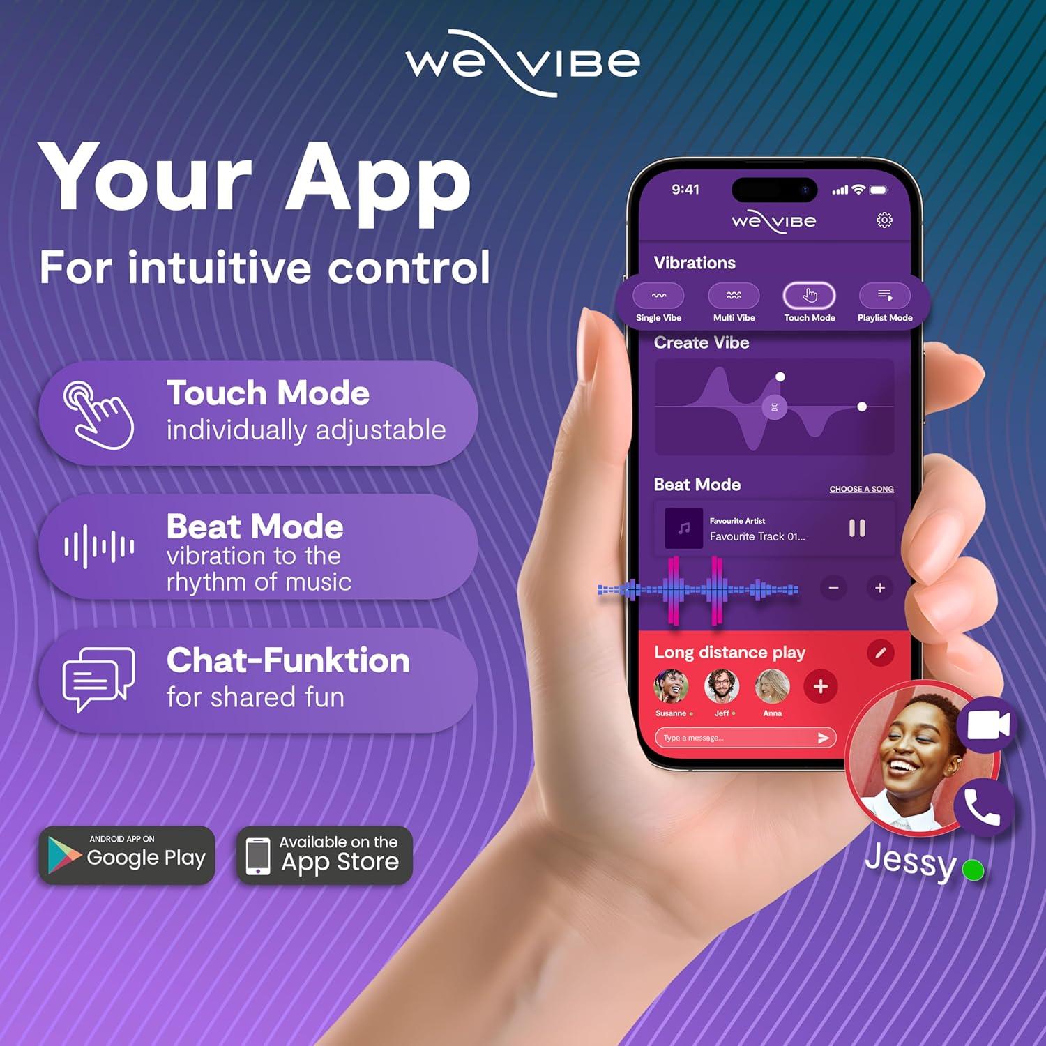 imageWeVibe Sync O Couples Vibrator Wearable Remote Control Vibrating Adult Toys 10 Vibrations App Controlled G Spot amp Clitoral Stimulator Vibrators for Women Massager Sex Toy Velvet GreenVelvet Green