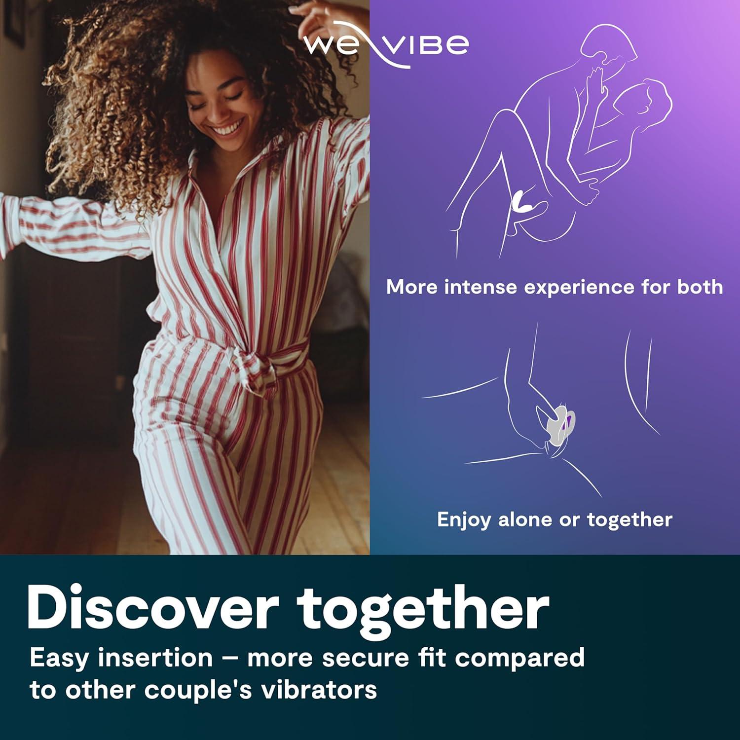 imageWeVibe Sync O Couples Vibrator Wearable Remote Control Vibrating Adult Toys 10 Vibrations App Controlled G Spot amp Clitoral Stimulator Vibrators for Women Massager Sex Toy Velvet GreenLight Purple