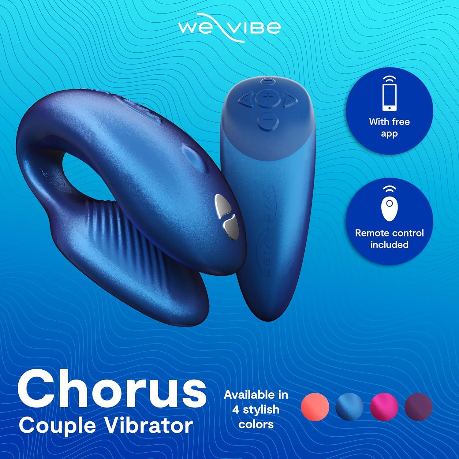 imageWeVibe Chorus Vibrating Sex Toys for Couples Remote Control Vibrator Wearable App Controlled Adult Toys for Women G Spot Clit amp Penis Sexual Stimulation Device Clitoral Couples Gift PinkMidnight Blue