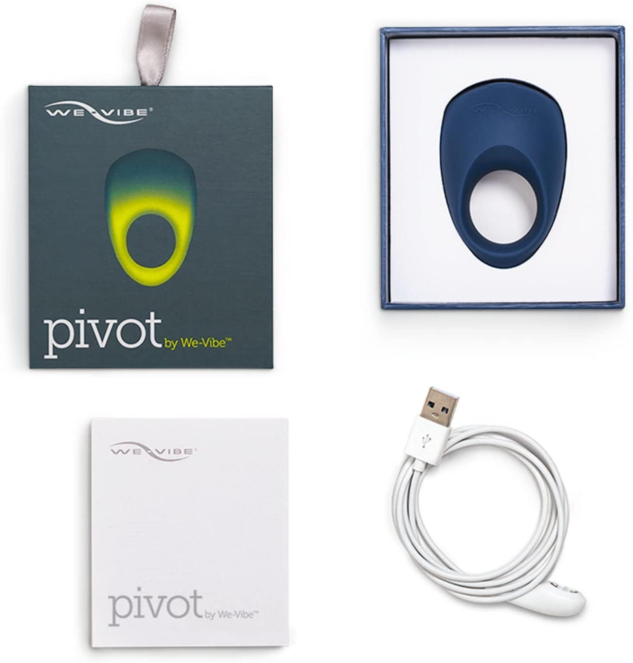 imageWeVibe Pivot Vibrating Cock Ring for Men Pleasure Penis Ring for Enhancing Stronger Erections Male Sex Toys Long Distance App Control Vibrating Stimulation Device for Couples 10 Vibration Modes