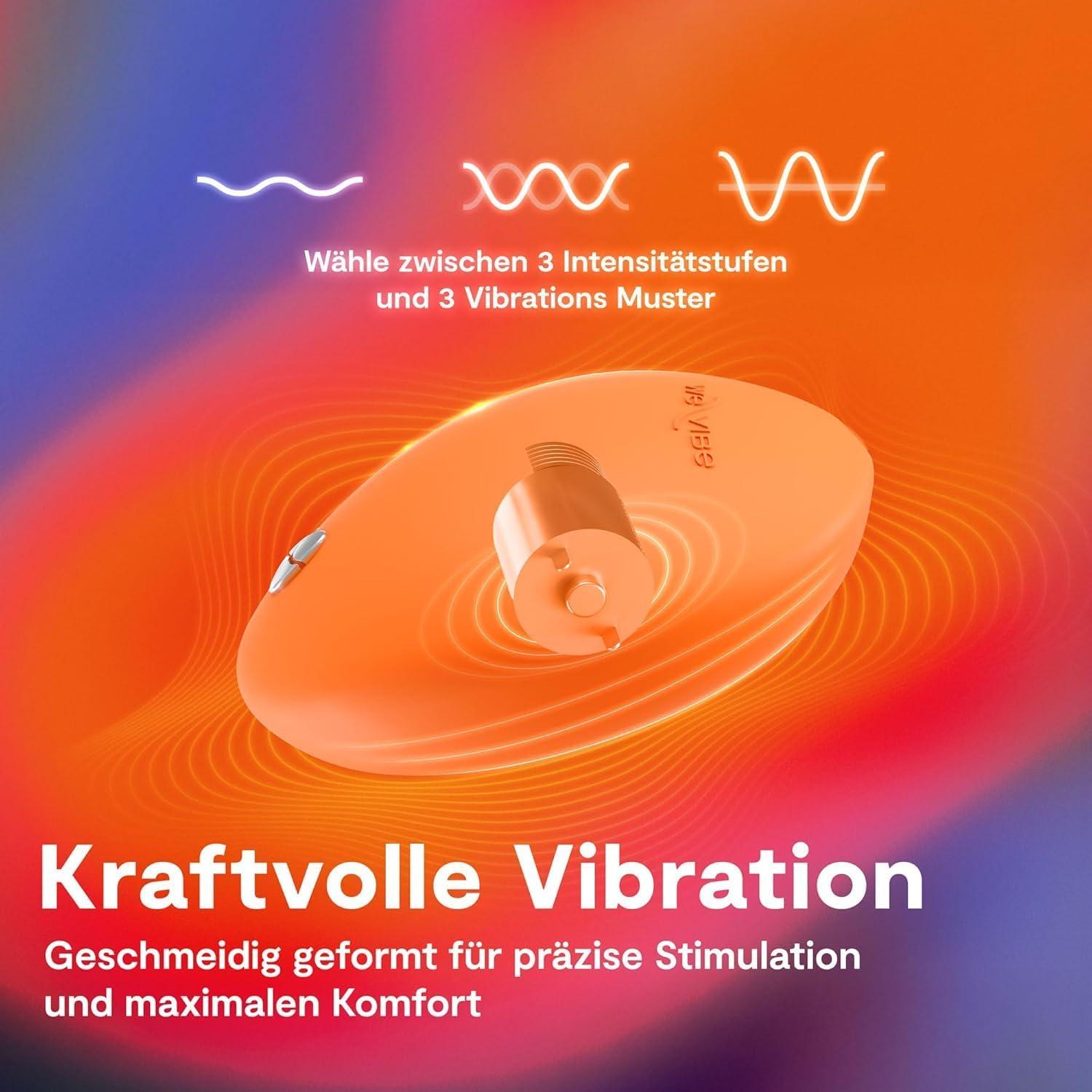 imageWeVibe Temp LayOn Vibrator for Women Heating amp Cooling Clitoral Vibrator Temperature Play Adult Sex Toy Powerful Quiet Silicone Clit Stimulator Waterproof Rechargeable Couples Toy BlueOrange