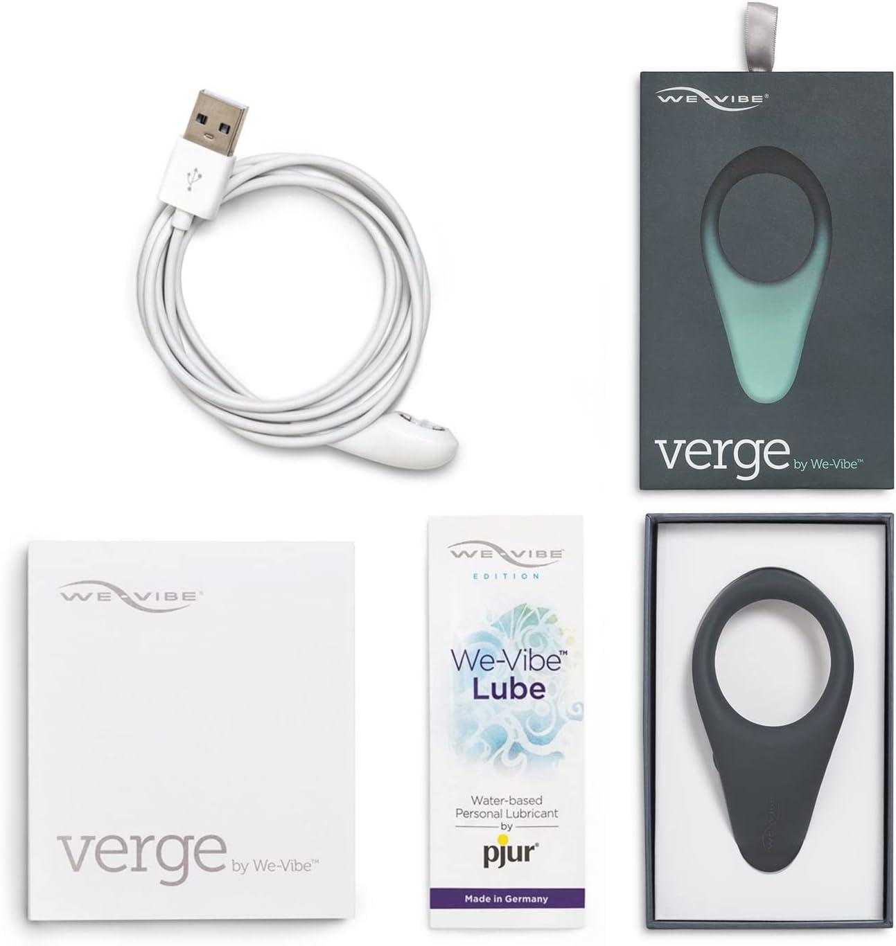imageWeVibe Verge Vibrating Cock Ring Adult Toy Mens Perineum Vibrators App Control Penis Ring with 10 Vibrations Male Vibrator Silicone Games amp Gifts Wearable Adult Sex Toys for Men amp Couples