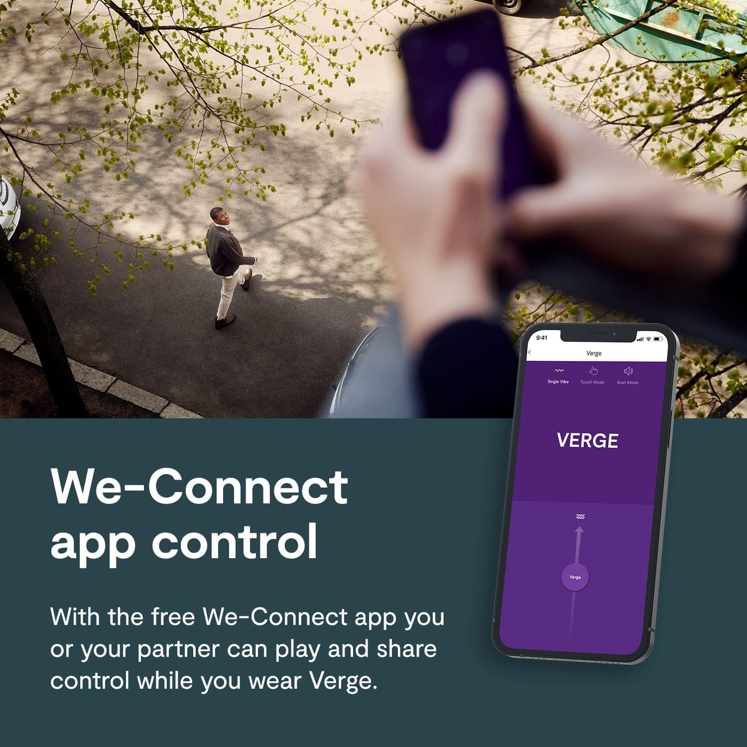 imageWeVibe Verge Vibrating Cock Ring Adult Toy Mens Perineum Vibrators App Control Penis Ring with 10 Vibrations Male Vibrator Silicone Games amp Gifts Wearable Adult Sex Toys for Men amp Couples