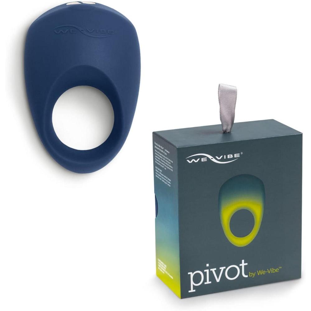 imageWeVibe Pivot Vibrating Cock Ring for Men Pleasure Penis Ring for Enhancing Stronger Erections Male Sex Toys Long Distance App Control Vibrating Stimulation Device for Couples 10 Vibration Modes