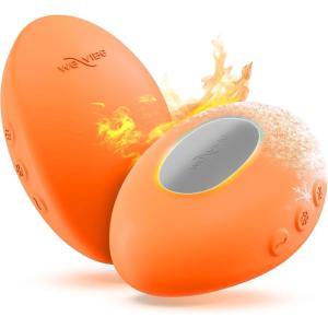 We-Vibe Temp Lay-On Vibrator for Women | Heating & Cooling Clitoral Vibrator | Temperature Play Adult Sex Toy | Powerful Quiet Silicone Clit Stimulator | Waterproof Rechargeable Couples Toy | Blue(Orange)