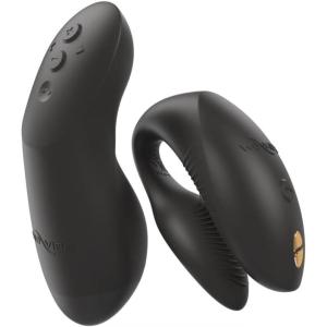 We-Vibe Chorus Pro App Controlled Wireless Couples Vibrator | Remote Controlled Adults Toy | Silicone Stimulator with 10 Intensity Levels | Clitoral & G-Spot Couples Sex Toy for Him & Her | Pink(Black)