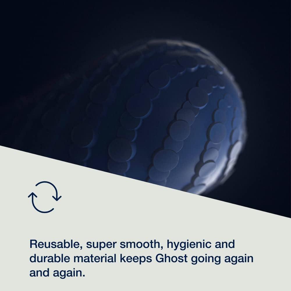 imageArcwave Ghost Male Masturbator Adult Toys for Him Resuable Textured Mens Stroker Silicone Penis Sleeve for Men Adult Male Sex Toys for Couples Penis Cup for Sex Doll Oral Stimulation BlueBlue