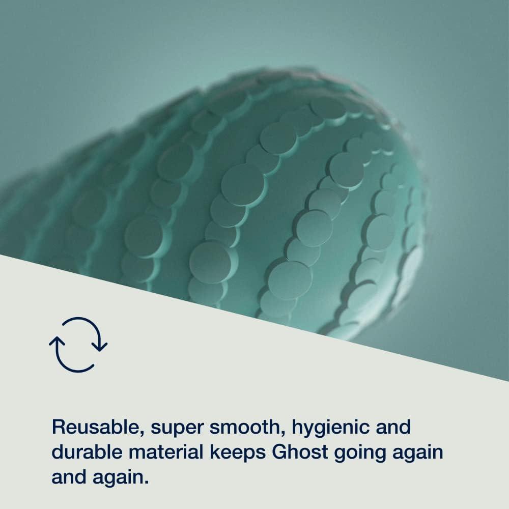 imageArcwave Ghost Male Masturbator Adult Toys for Him Resuable Textured Mens Stroker Silicone Penis Sleeve for Men Adult Male Sex Toys for Couples Penis Cup for Sex Doll Oral Stimulation BlueMint
