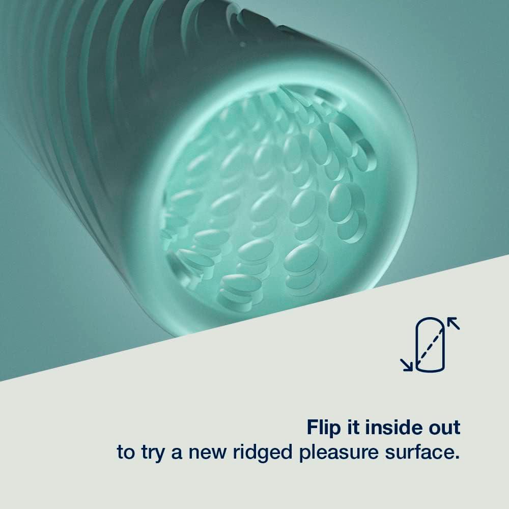 imageArcwave Ghost Male Masturbator Adult Toys for Him Resuable Textured Mens Stroker Silicone Penis Sleeve for Men Adult Male Sex Toys for Couples Penis Cup for Sex Doll Oral Stimulation BlueMint