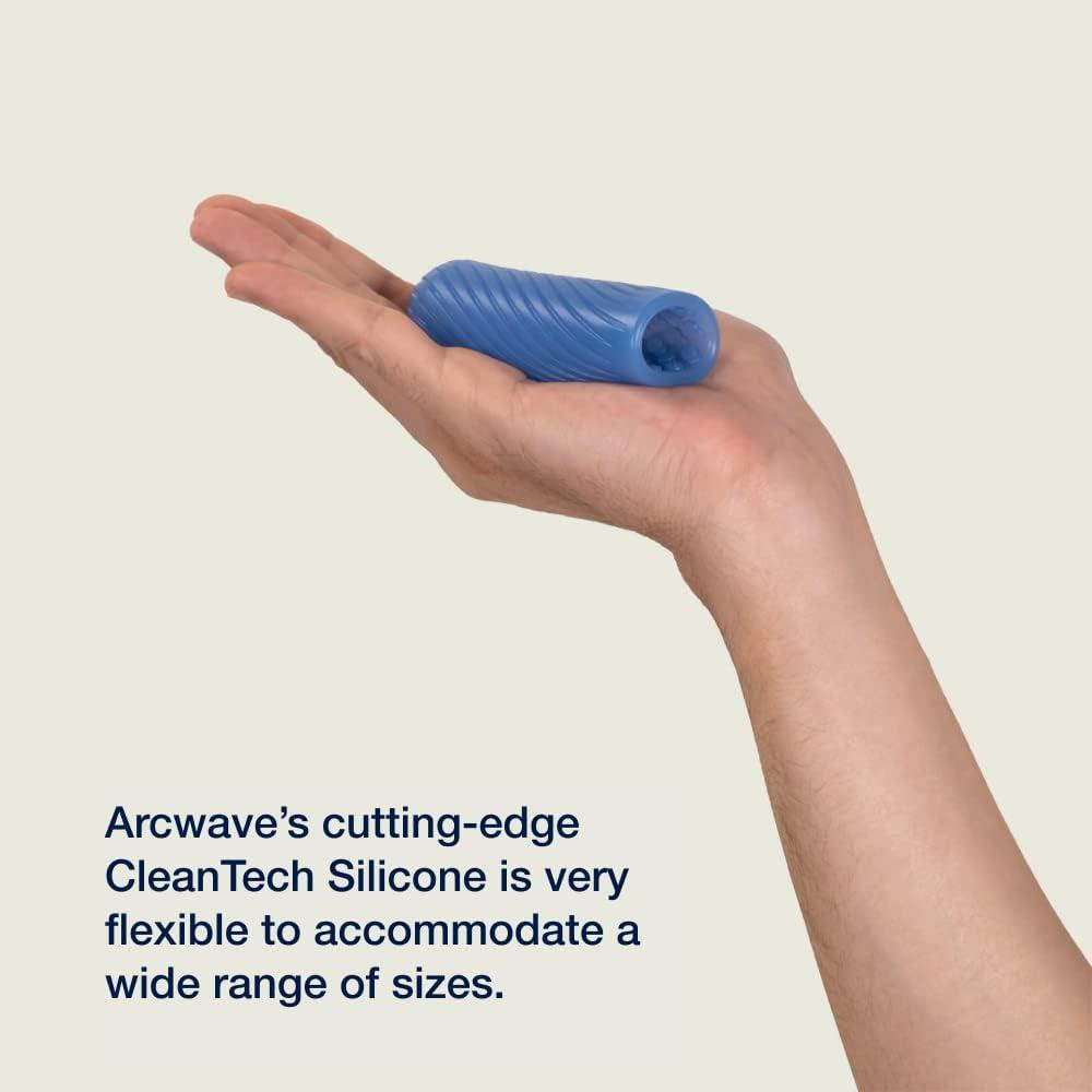 imageArcwave Ghost Male Masturbator Adult Toys for Him Resuable Textured Mens Stroker Silicone Penis Sleeve for Men Adult Male Sex Toys for Couples Penis Cup for Sex Doll Oral Stimulation BlueBlue