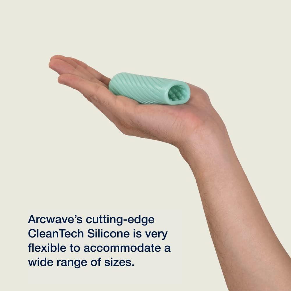 imageArcwave Ghost Male Masturbator Adult Toys for Him Resuable Textured Mens Stroker Silicone Penis Sleeve for Men Adult Male Sex Toys for Couples Penis Cup for Sex Doll Oral Stimulation BlueMint