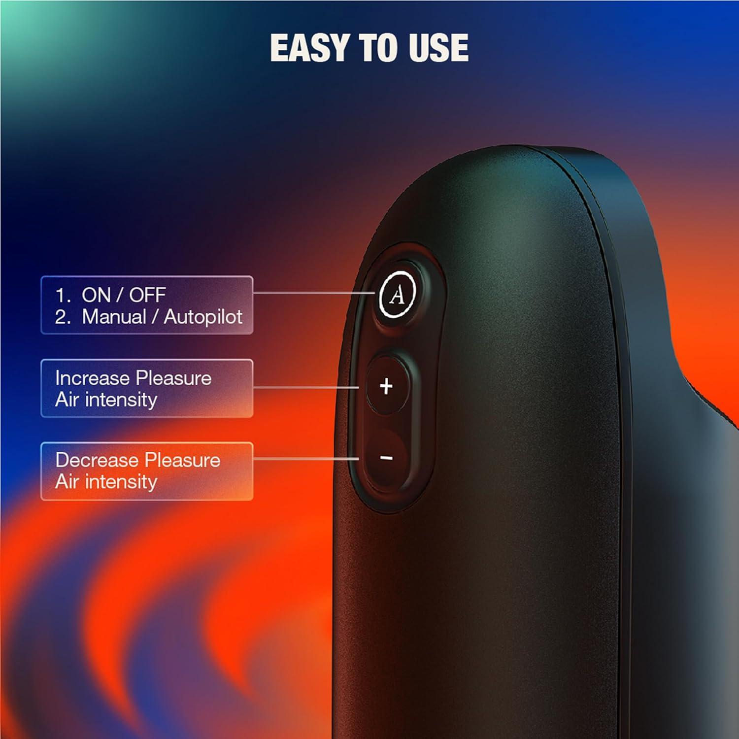 imageArcwave Ion 2 Male Masturbator Pleasure Air Penis Stimulator Smart Silence Penis Stroker Silicone Sex Toy for Men HandsFree Auto Pilot Modes Waterproof amp Easy Clean Compact Adult Toy for Him