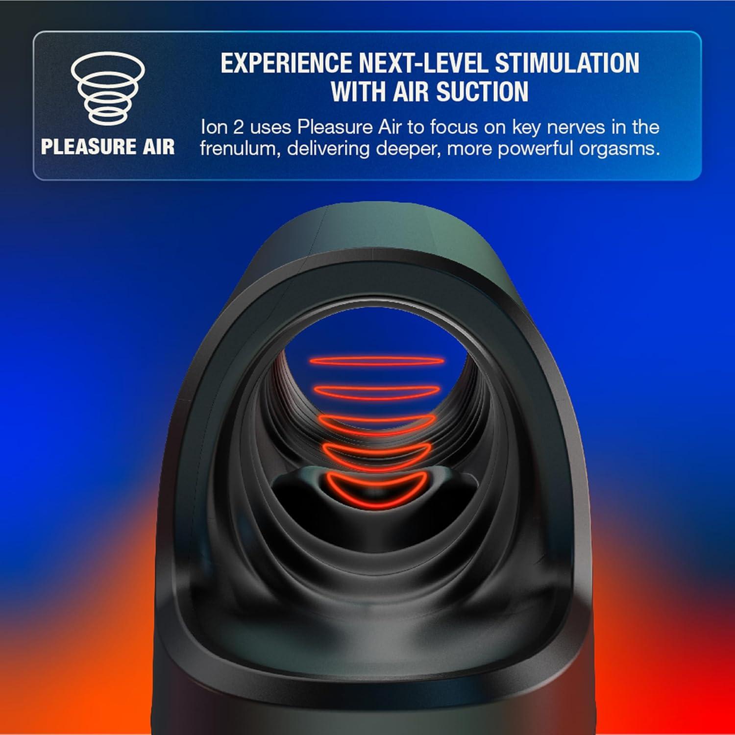 imageArcwave Ion 2 Male Masturbator Pleasure Air Penis Stimulator Smart Silence Penis Stroker Silicone Sex Toy for Men HandsFree Auto Pilot Modes Waterproof amp Easy Clean Compact Adult Toy for Him