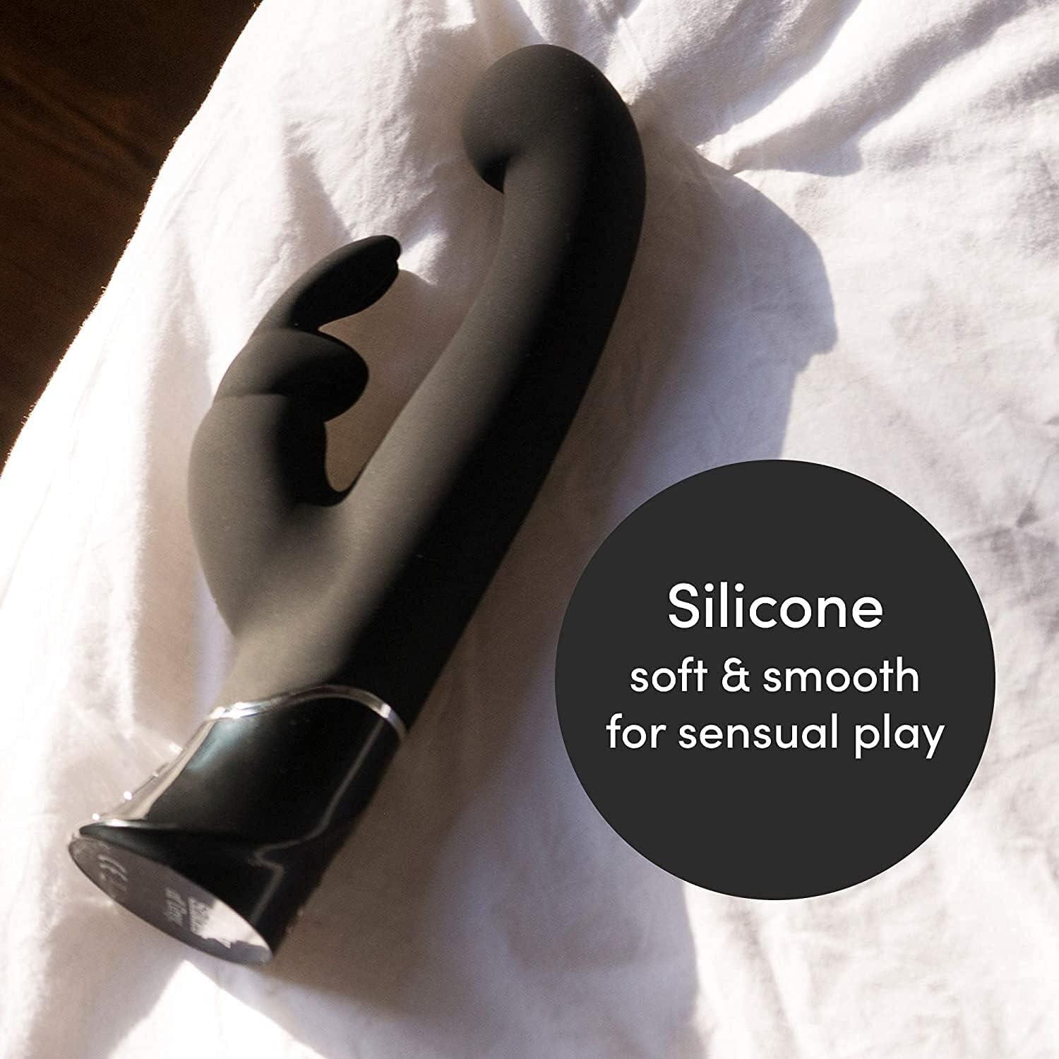 imageFifty Shades of Grey Greedy Girl Rabbit Vibrator 55 Inch Silicone G Spot Vibrator for Women Vibrating Dildo Dual Stimulation Adult Sex Toy Waterproof Personal Massager Gifts for Women Black