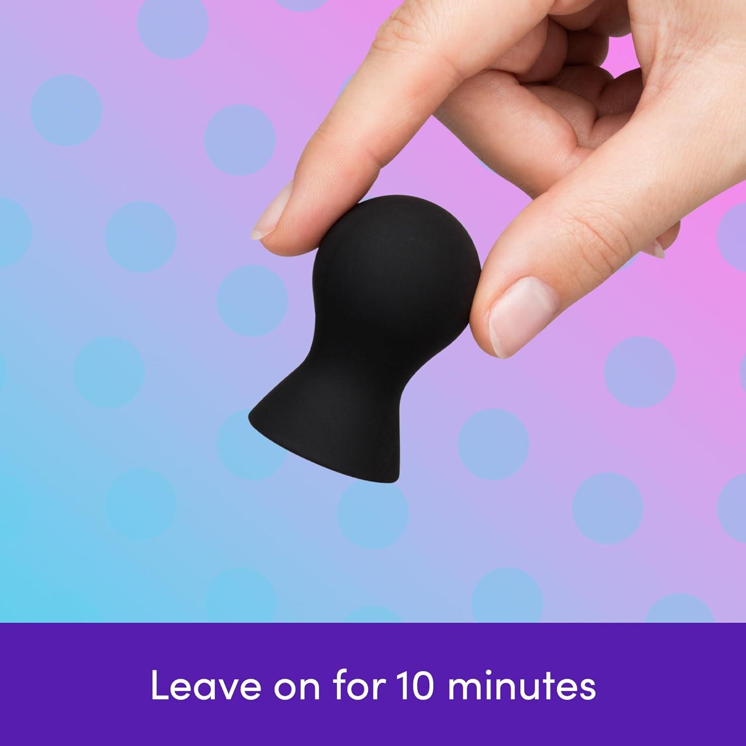 imageLovehoney Color Changing Nipple Suckers Silicone Nipple Sucking Toys BDSM Beginner Sex Toy Gifts for Women Vacuum Cupping Breast Stimulation Suction Cups Couples Adult Sex GamesBlack