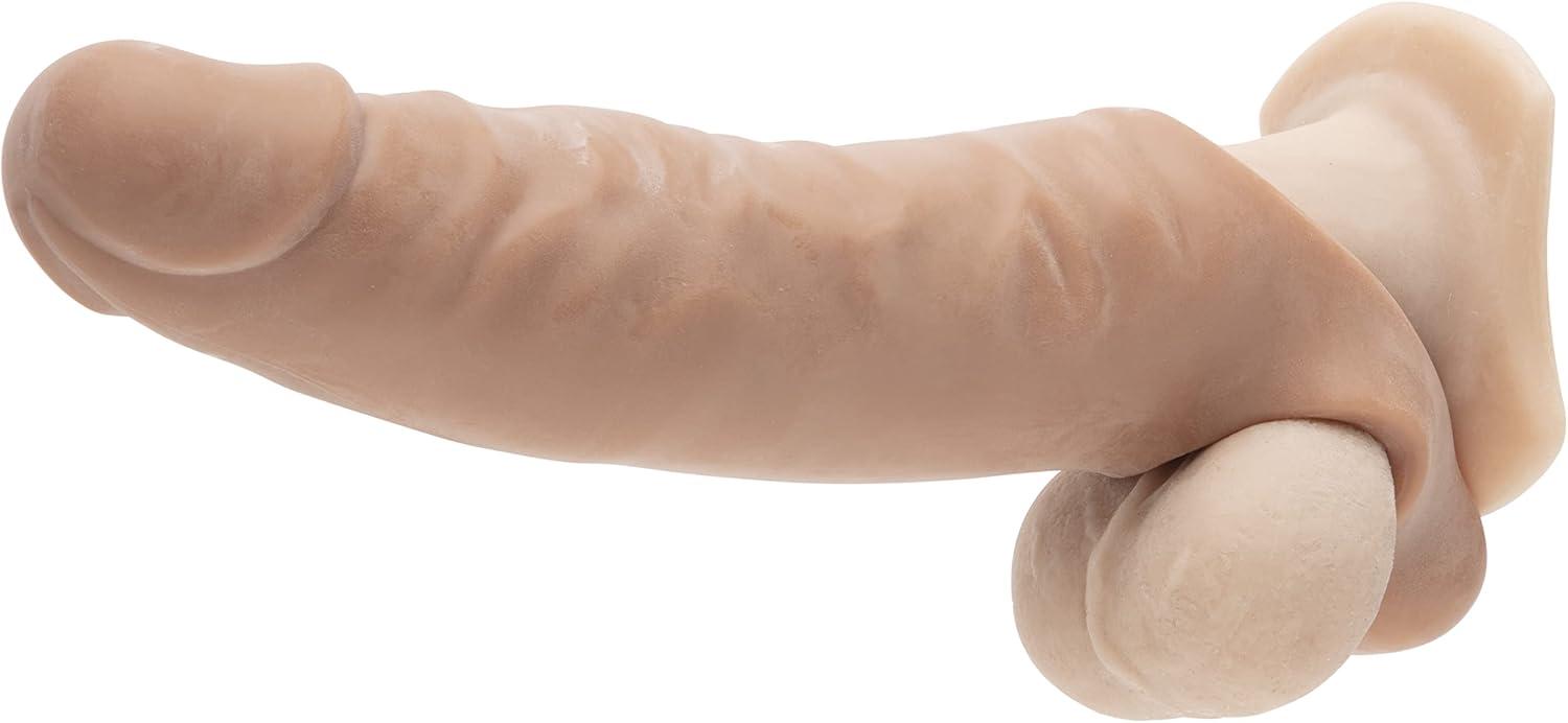 imageLovehoney Mega Mighty Thick Penis Sleeve Sex Toys for Men 13 Extra Inches Penis Extender with Loop Realistic Cock Enlarger amp Girth Enhancer Sleeve Delay Ejaculation Couples Adult Toy ClearFlesh Tan