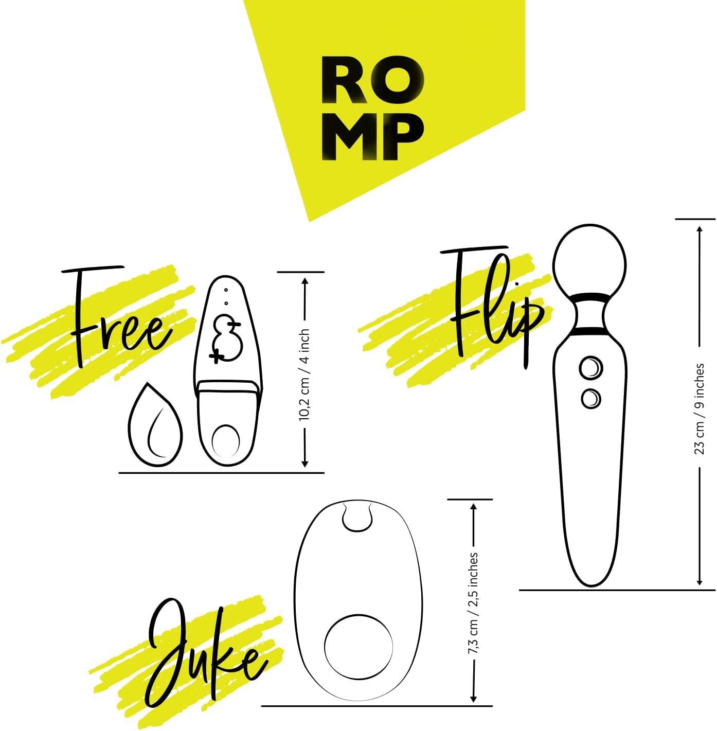 imageROMP Flip Wand Vibrator Adult Sex Toys for Women Sex Toy for Clitoral Stimulation Personal Massagers Woman amp Couples 6 Vibrating Modes Quiet amp Waterproof Gifts for Women and Men BluePleasure Kit