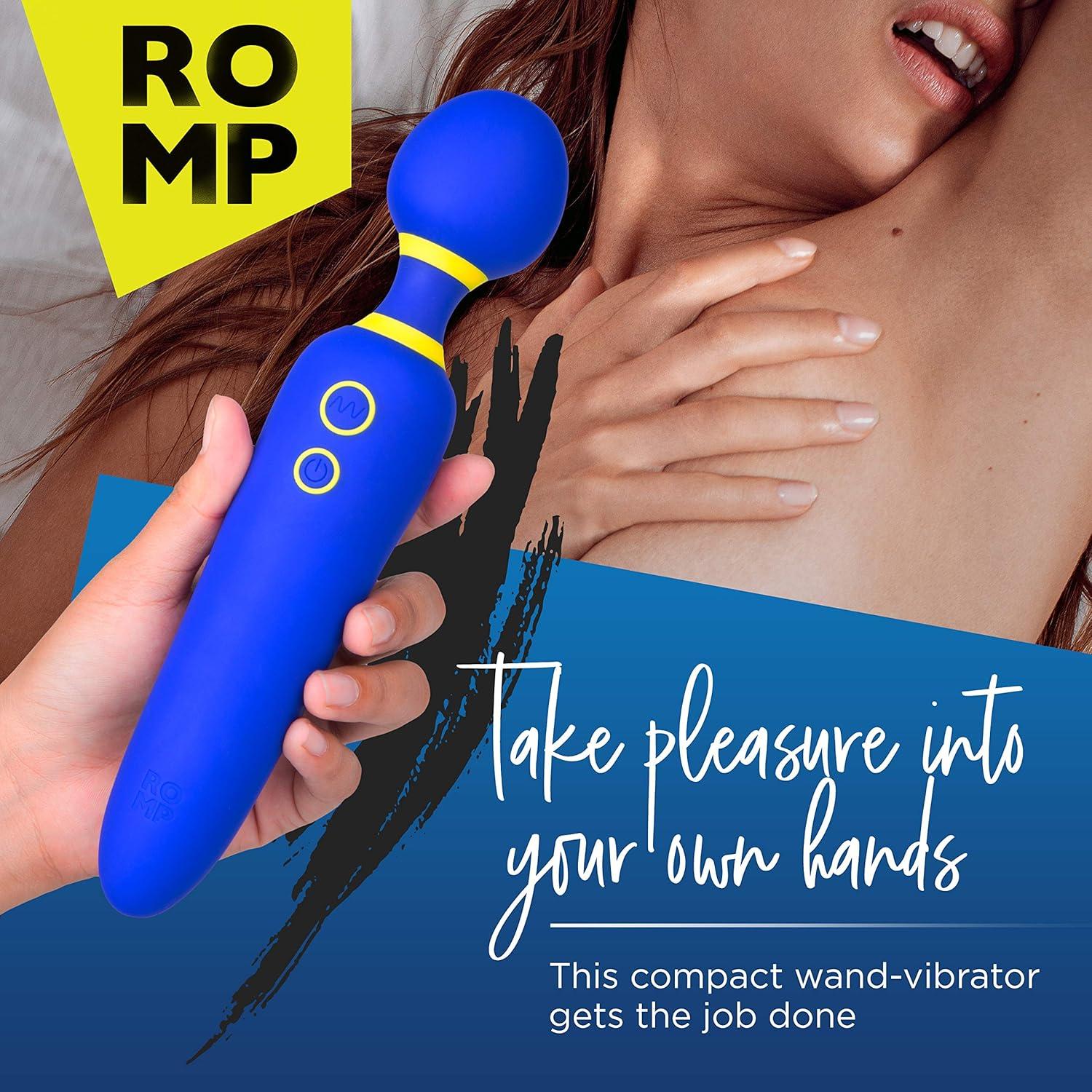 imageROMP Flip Wand Vibrator Adult Sex Toys for Women Sex Toy for Clitoral Stimulation Personal Massagers Woman amp Couples 6 Vibrating Modes Quiet amp Waterproof Gifts for Women and Men BlueFlip