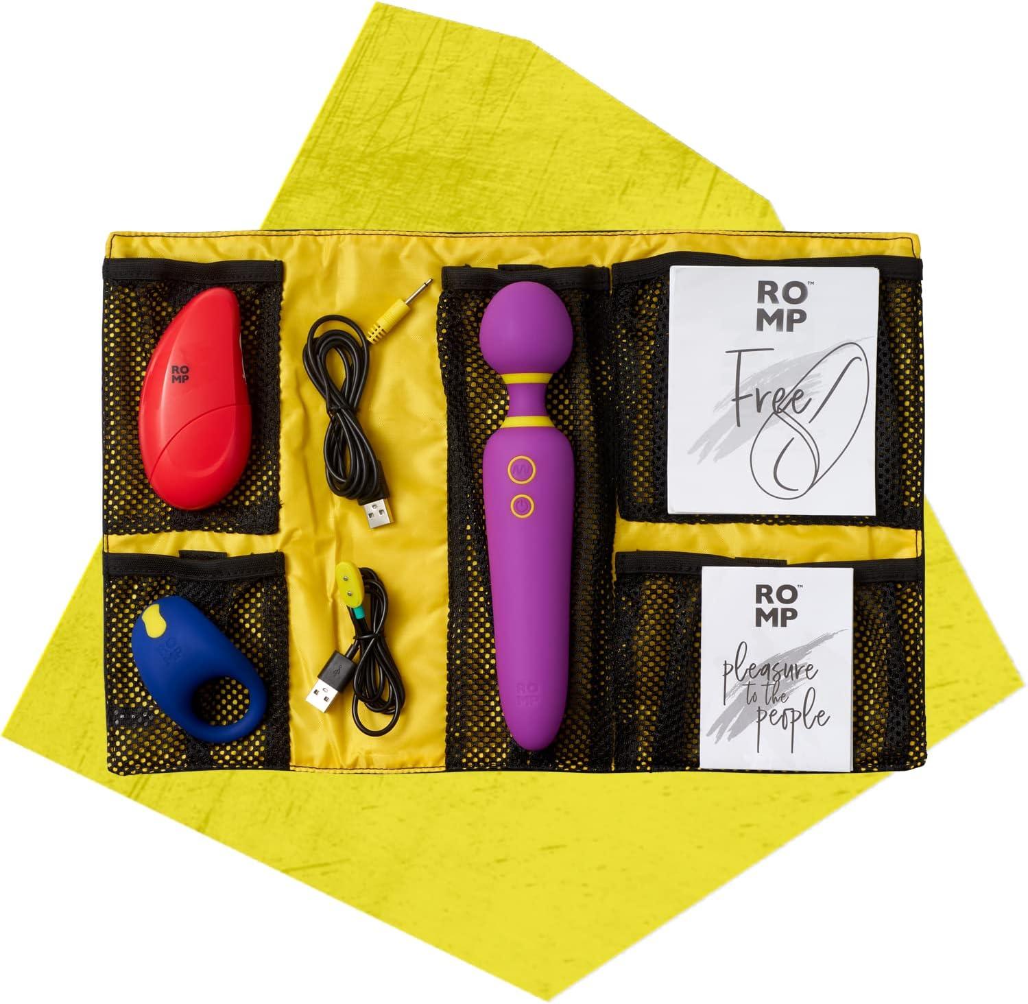 imageROMP Flip Wand Vibrator Adult Sex Toys for Women Sex Toy for Clitoral Stimulation Personal Massagers Woman amp Couples 6 Vibrating Modes Quiet amp Waterproof Gifts for Women and Men BluePleasure Kit