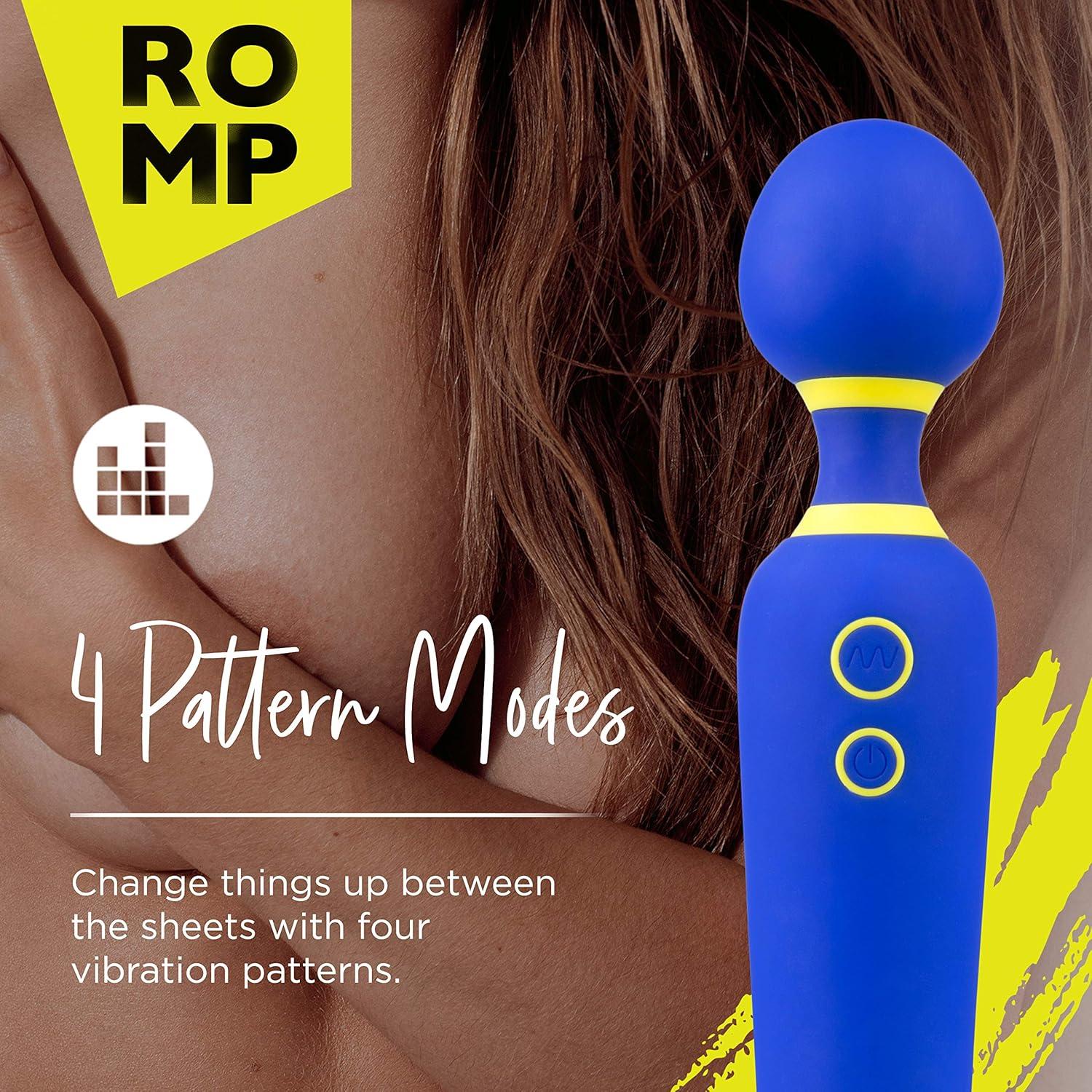 imageROMP Flip Wand Vibrator Adult Sex Toys for Women Sex Toy for Clitoral Stimulation Personal Massagers Woman amp Couples 6 Vibrating Modes Quiet amp Waterproof Gifts for Women and Men BlueFlip