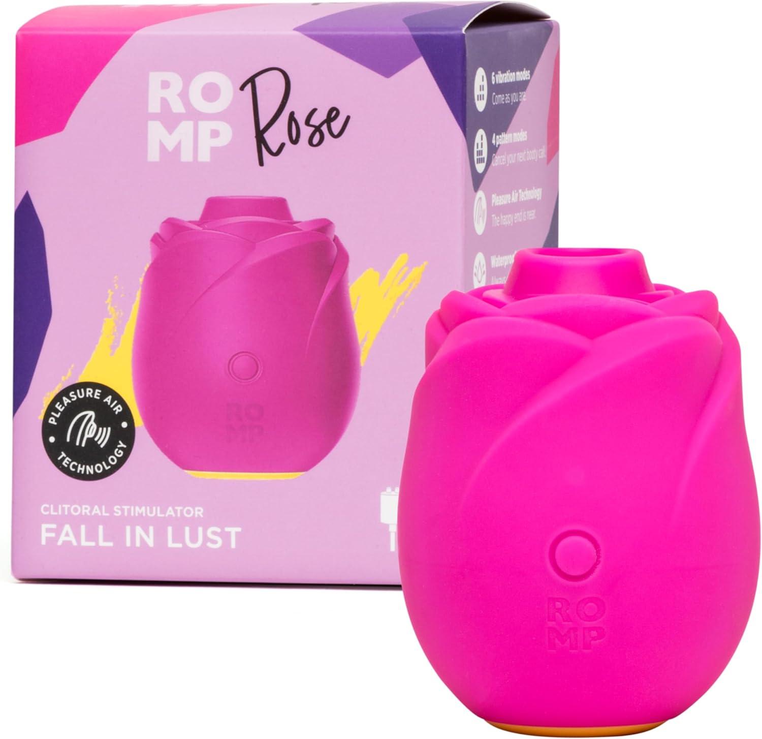 imageROMP Rose Clitoral Sucking Vibrator for Women Rose Toy Clit Stimulator with 6 Vibration Modes Suction Adult Toy Waterproof Rechargeable Sex Toy for Female Stimulation amp Pleasure
