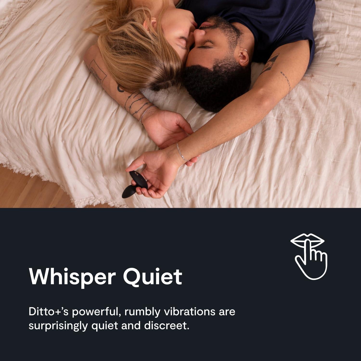 imageWeVibe Ditto Vibrating Butt Plug App amp Remote Control Vibe for Men Women amp Couples Vibrator with 10 Modes Silicone Butt Plug Waterproof Anal Toy Rechargeable Adult Sex Toys Satin Black
