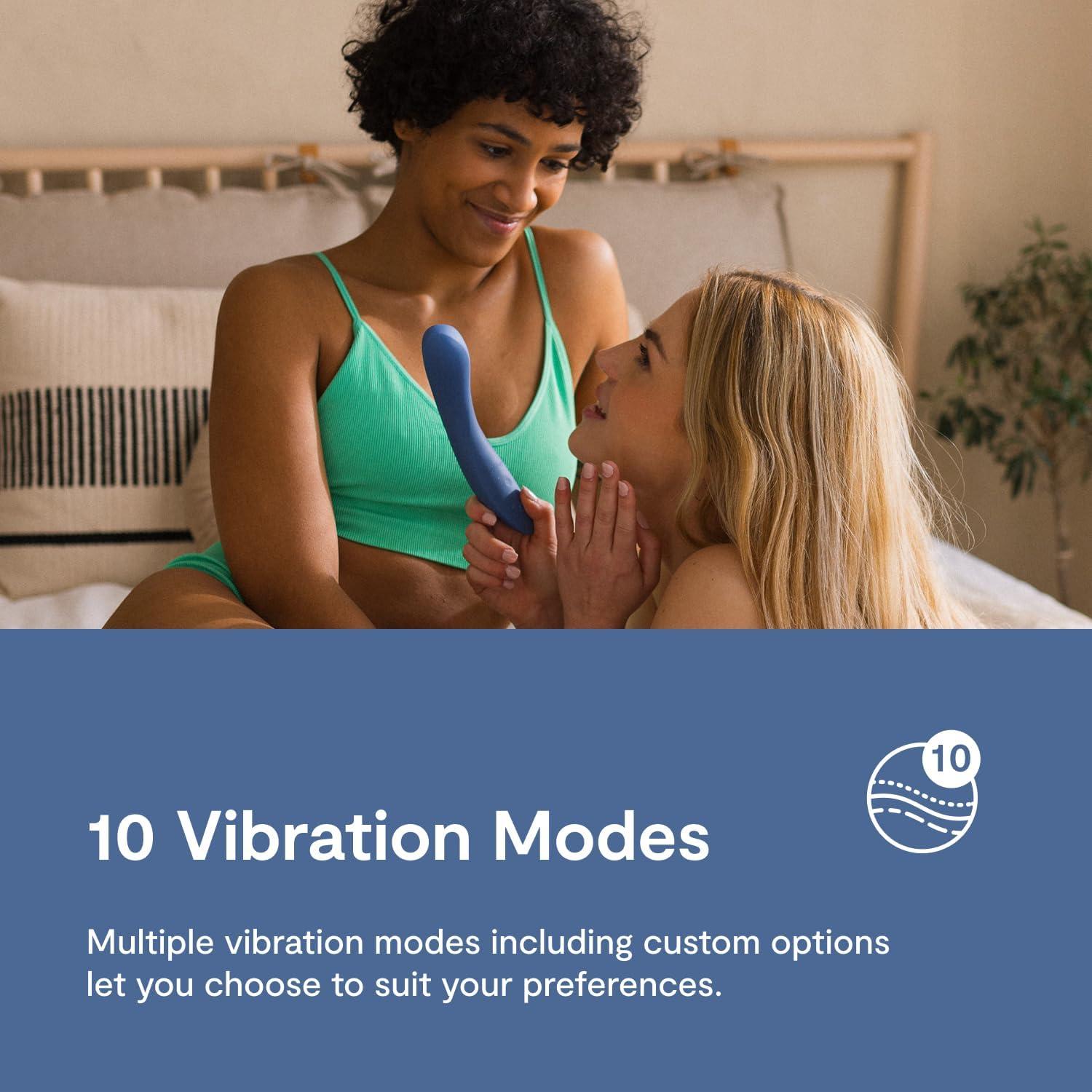 imageWeVibe Rave 2 G Spot Vibrator App Controlled GSpot Stimulator Vibrator Dildo Adult Sex Toy for Women amp Couples Personal Massager with 10 Vibration Modes Waterproof amp Rechargeable Blue