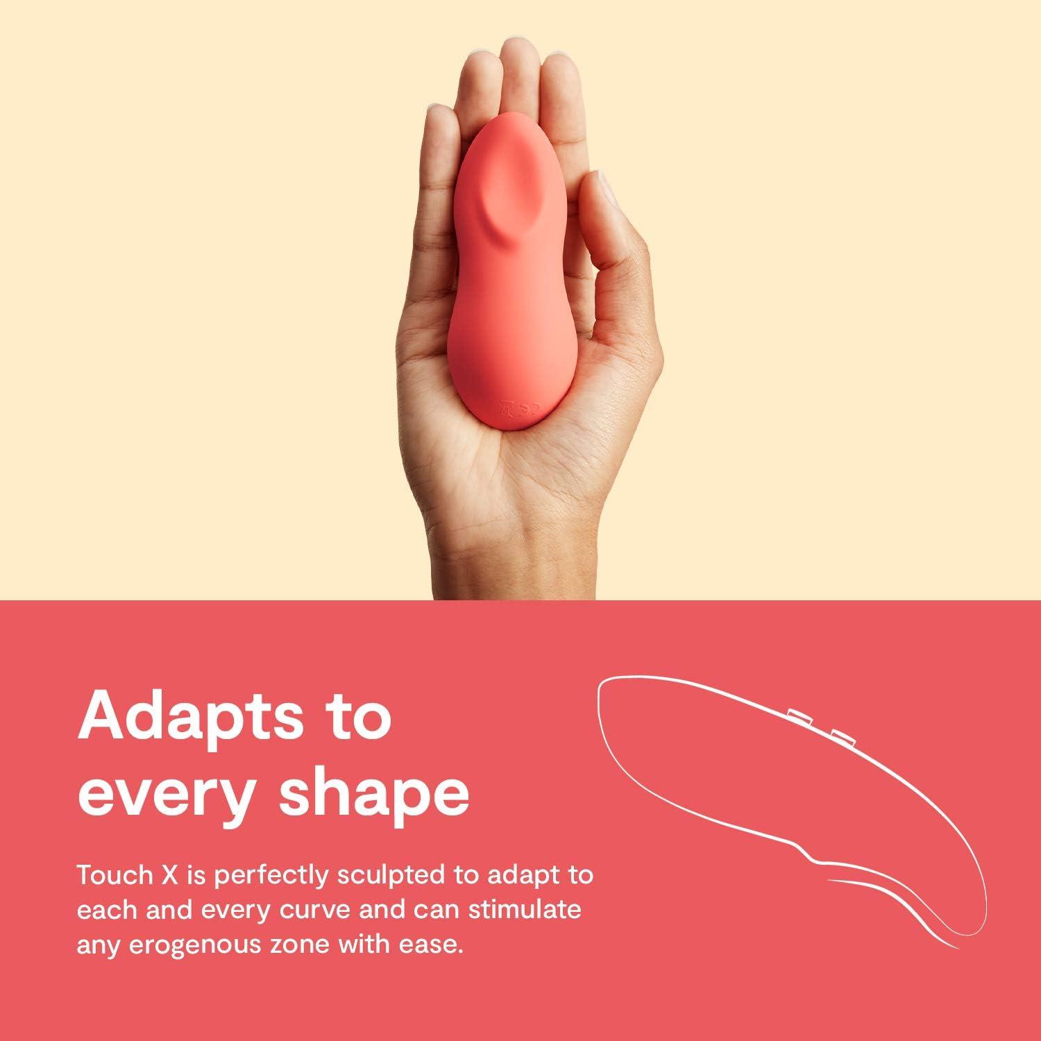 imageWeVibe Sync Go Purple CShaped Couples Vibrator Travel Edition amp Touch X Coral Powerful Mini Massager Vibrator Couples Sex Toys Bundle