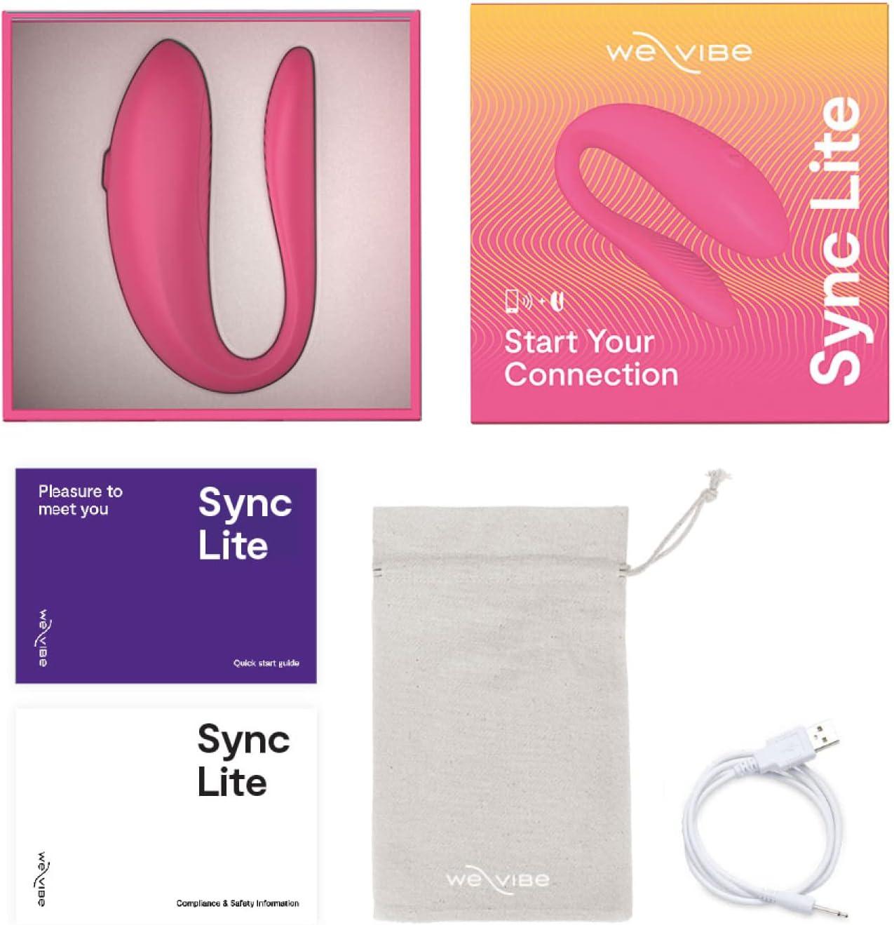 imageWeVibe Sync Lite Couples Vibrator Wearable App Control Vibrating Adult Sex Toy G Spot amp Clitoral Stimulator Dual Stimulation with 10 Speeds Adults Sex Toys for Couples Rechargeable Pink