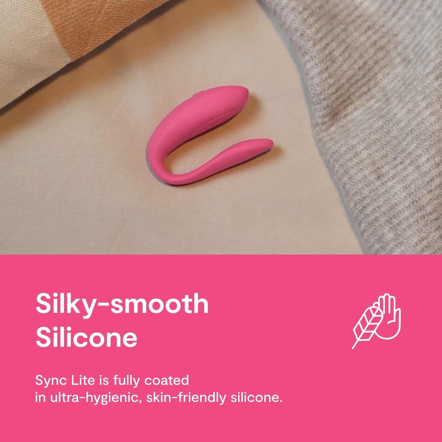 imageWeVibe Sync Lite Couples Vibrator Wearable App Control Vibrating Adult Sex Toy G Spot amp Clitoral Stimulator Dual Stimulation with 10 Speeds Adults Sex Toys for Couples Rechargeable Pink
