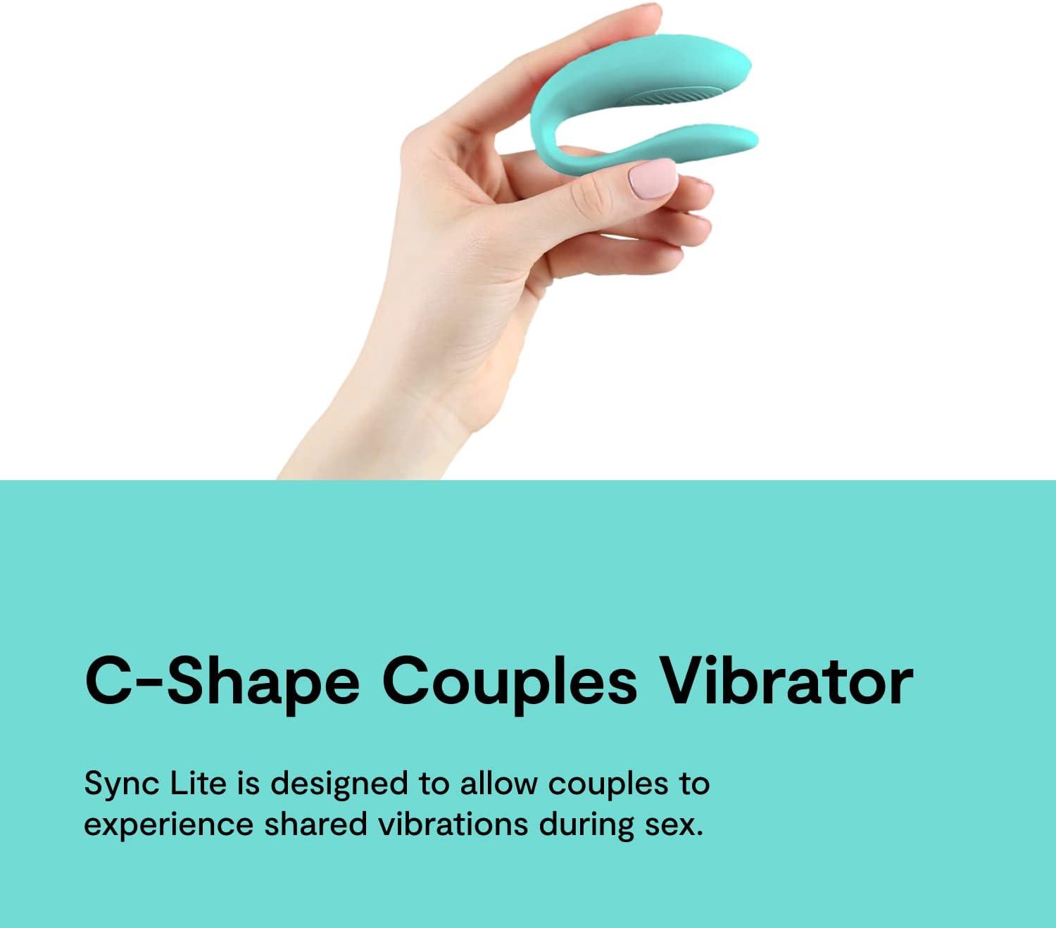 imageWeVibe Sync Lite Couples Vibrator Wearable App Control Vibrating Adult Sex Toy G Spot amp Clitoral Stimulator Dual Stimulation with 10 Speeds Adults Sex Toys for Couples Rechargeable Aqua