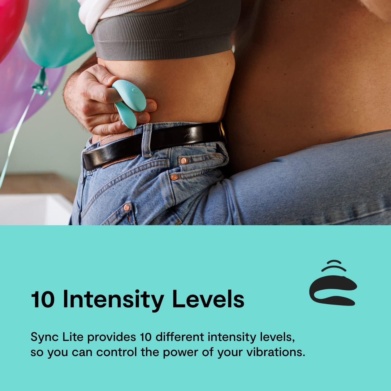 imageWeVibe Sync Lite Couples Vibrator Wearable App Control Vibrating Adult Sex Toy G Spot amp Clitoral Stimulator Dual Stimulation with 10 Speeds Adults Sex Toys for Couples Rechargeable Aqua