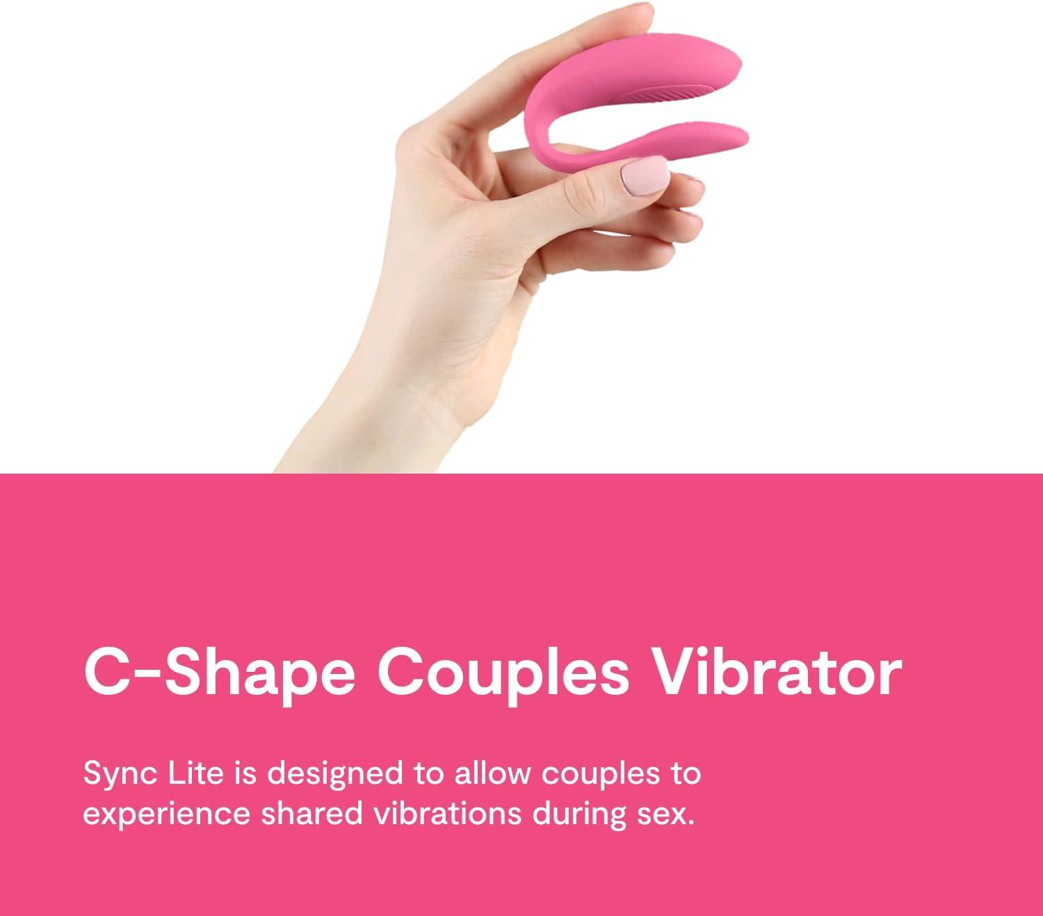 imageWeVibe Sync Lite Couples Vibrator Wearable App Control Vibrating Adult Sex Toy G Spot amp Clitoral Stimulator Dual Stimulation with 10 Speeds Adults Sex Toys for Couples Rechargeable Pink