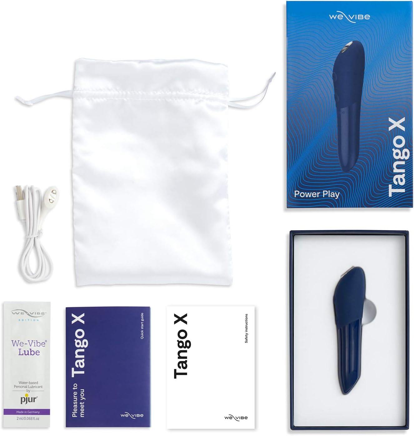 imageWeVibe Tango Bullet Vibrator for Women Vibrating Sex Toy for Her Mini Clitoral Stimulator Massager with 8 Vibration Modes Waterproof Rechargeable Adult Toys for Couples PinkMidnight Blue