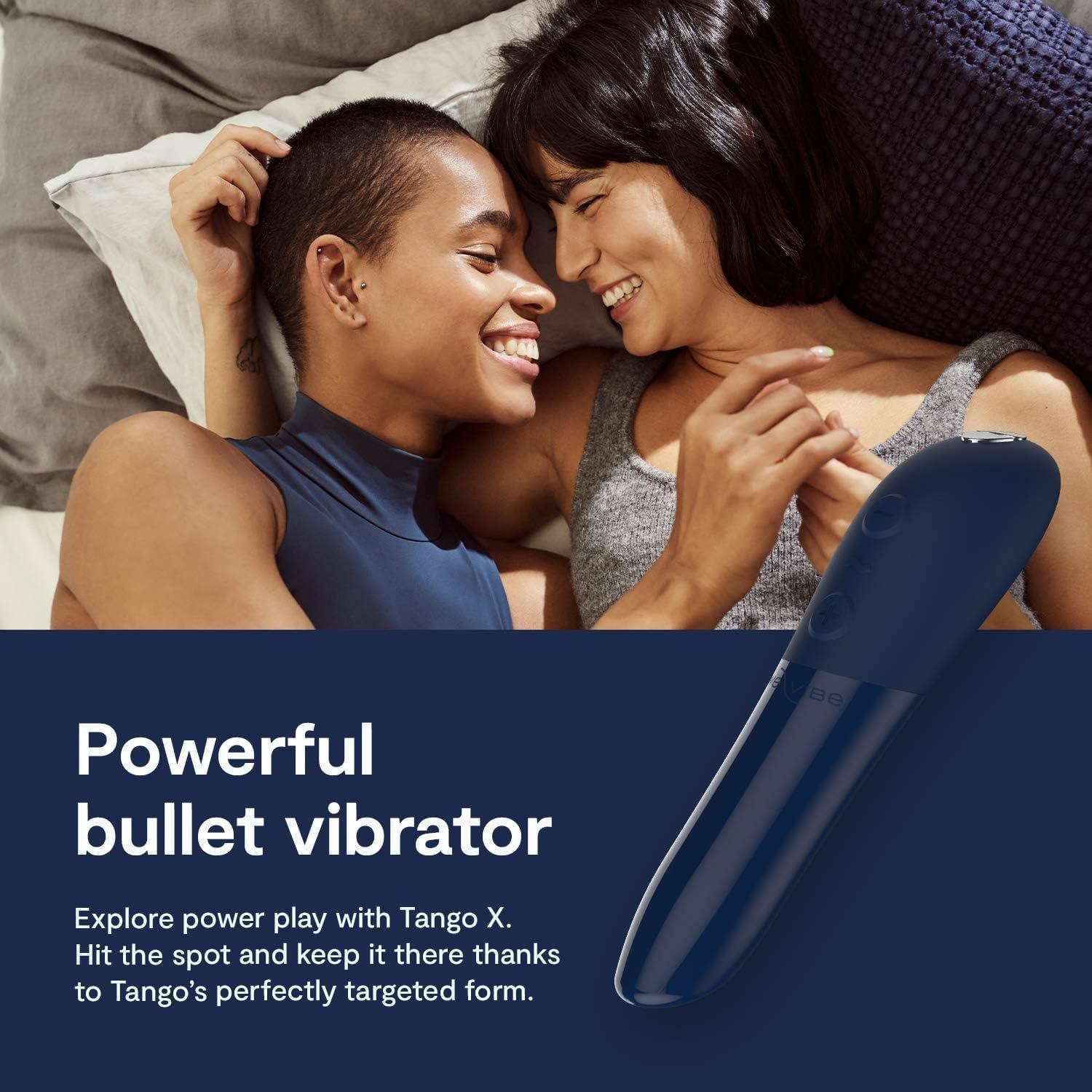 imageWeVibe Tango Bullet Vibrator for Women Vibrating Sex Toy for Her Mini Clitoral Stimulator Massager with 8 Vibration Modes Waterproof Rechargeable Adult Toys for Couples PinkMidnight Blue