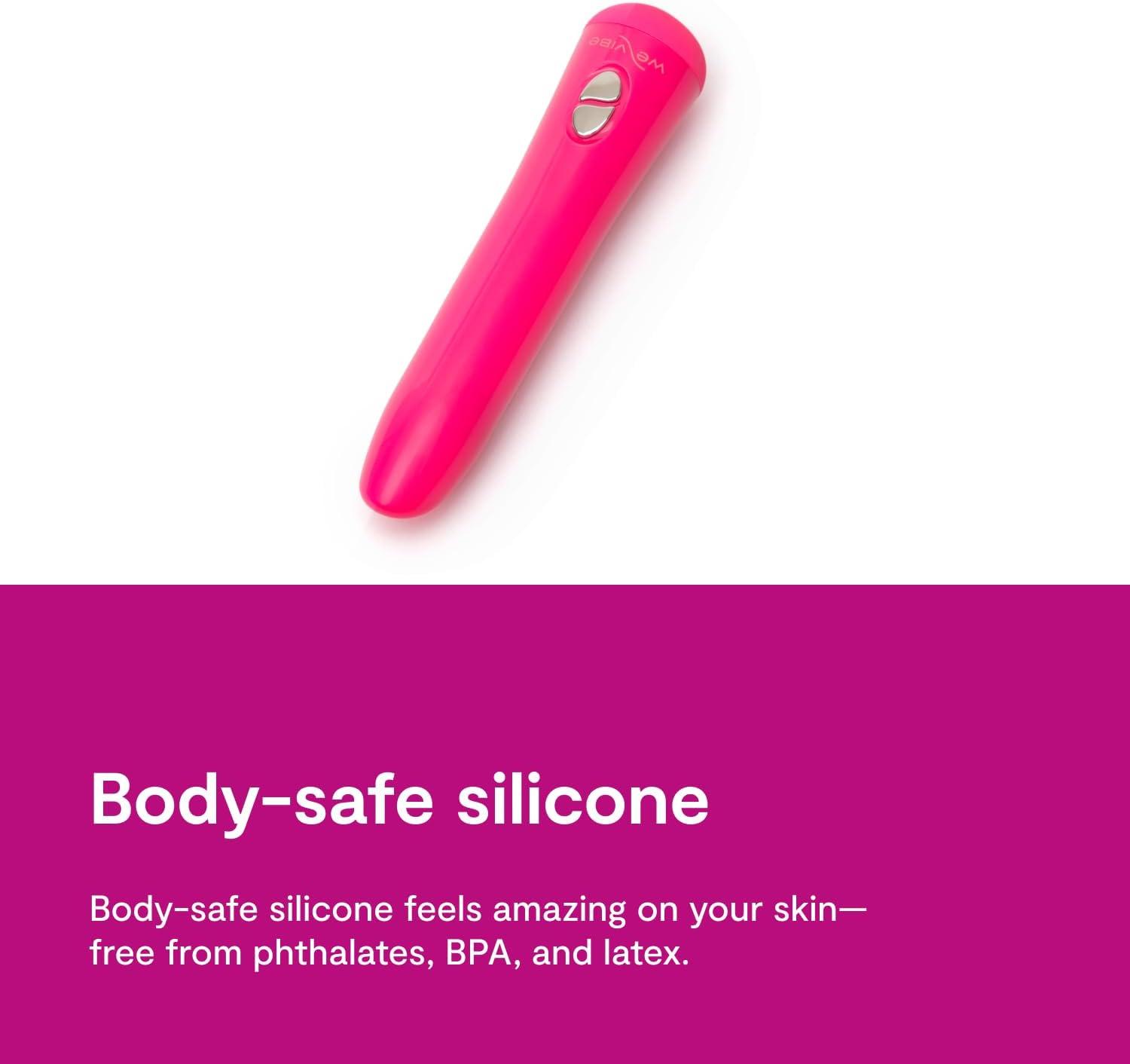 imageWeVibe Tango Bullet Vibrator for Women Vibrating Sex Toy for Her Mini Clitoral Stimulator Massager with 8 Vibration Modes Waterproof Rechargeable Adult Toys for Couples PinkRose Pink