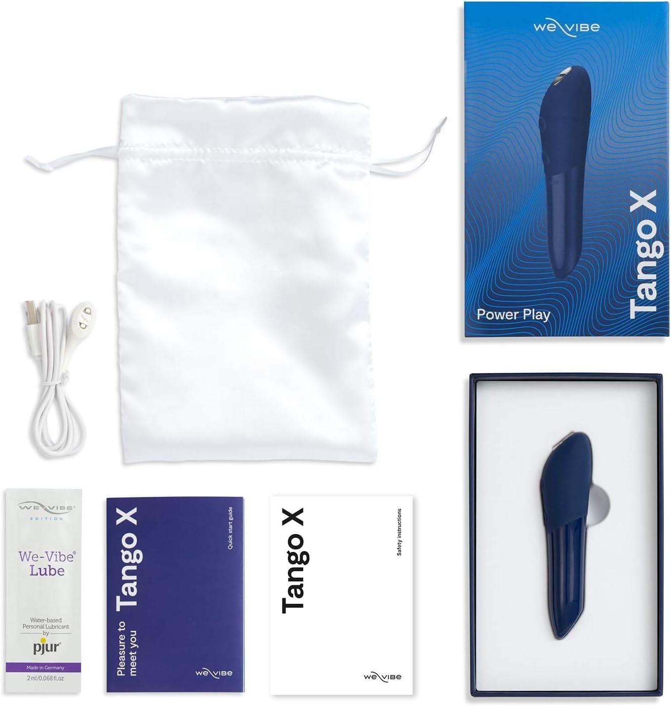 imageWeVibe Tango Bullet Vibrator for Women Vibrating Sex Toy for Her Mini Clitoral Stimulator Massager with 8 Vibration Modes Waterproof Rechargeable Adult Toys for Couples PinkMidnight Blue
