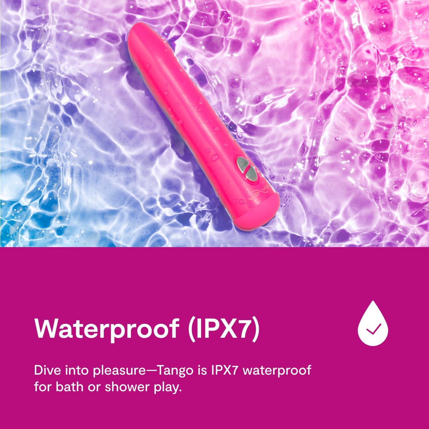 imageWeVibe Tango Bullet Vibrator for Women Vibrating Sex Toy for Her Mini Clitoral Stimulator Massager with 8 Vibration Modes Waterproof Rechargeable Adult Toys for Couples PinkRose Pink