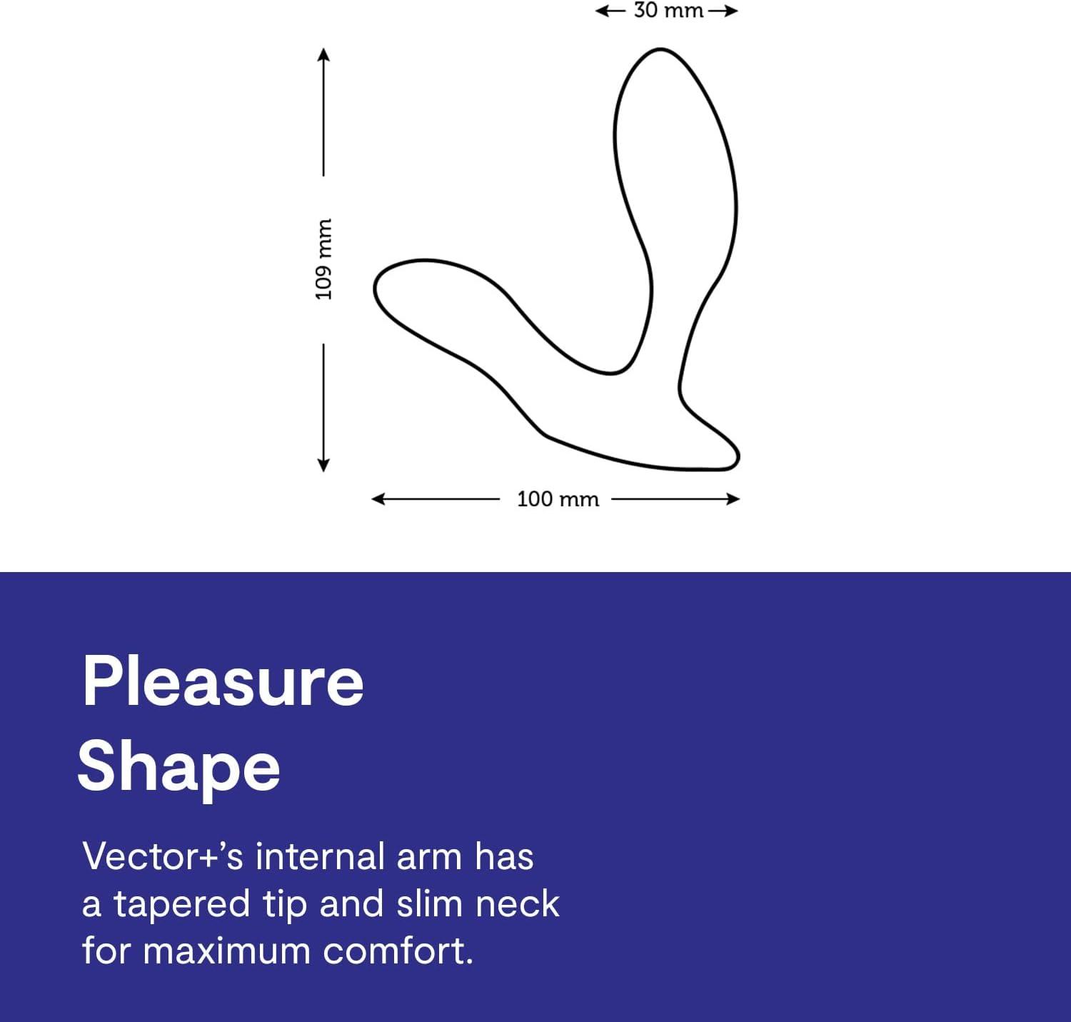 imageWeVibe Vector Vibrating Butt Plug Adult Sex Toy Silicone Perineum amp Prostate Massager Male Sex Toy Long Distance App amp Remote Control Anal Vibrator 10 Modes Anal Plug for Couples BlueBright Blue