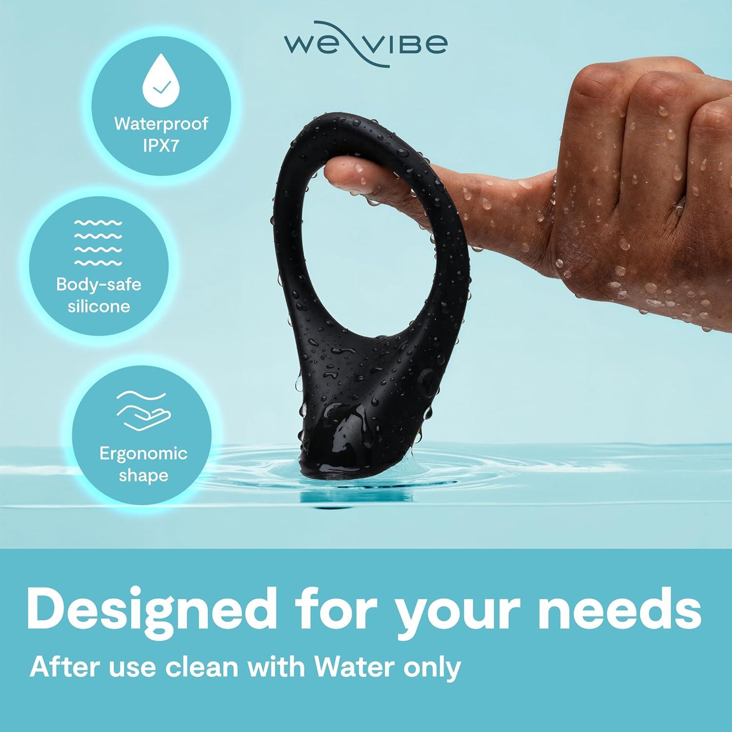 imageWeVibe Verge 2 Vibrating Cock Ring Adult Toy Mens Perineum Vibrators App Control Penis Ring with 10 Vibrations Male Vibrator Silicone Games amp Gifts Wearable Adult Sex Toys for Men amp Couples