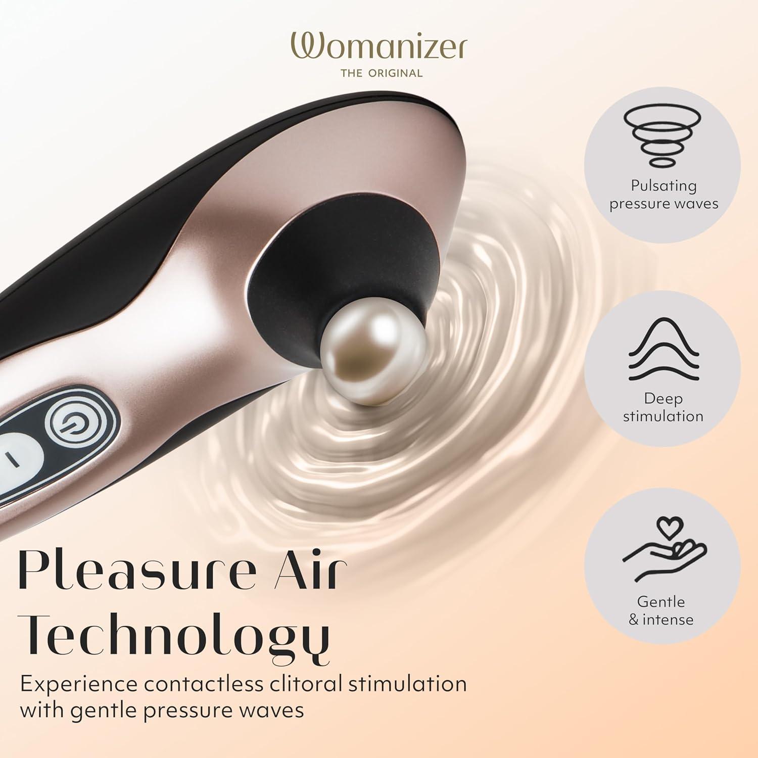 imageWomanizer Pro40 Clitoris Vibrator Sex Toy Clit Stimulator with 6 Suction Speeds Vibrating Dildo Adult Toys for Women Clit Sucker Sexual Pleasure Tools for Women Personal Massager Rose GoldRose Gold
