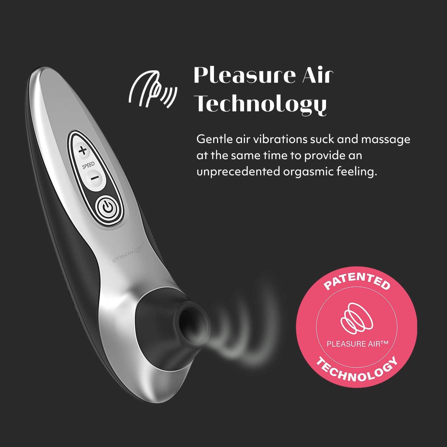 imageWomanizer Pro40 Clitoris Vibrator Sex Toy Clit Stimulator with 6 Suction Speeds Vibrating Dildo Adult Toys for Women Clit Sucker Sexual Pleasure Tools for Women Personal Massager Rose GoldBlack